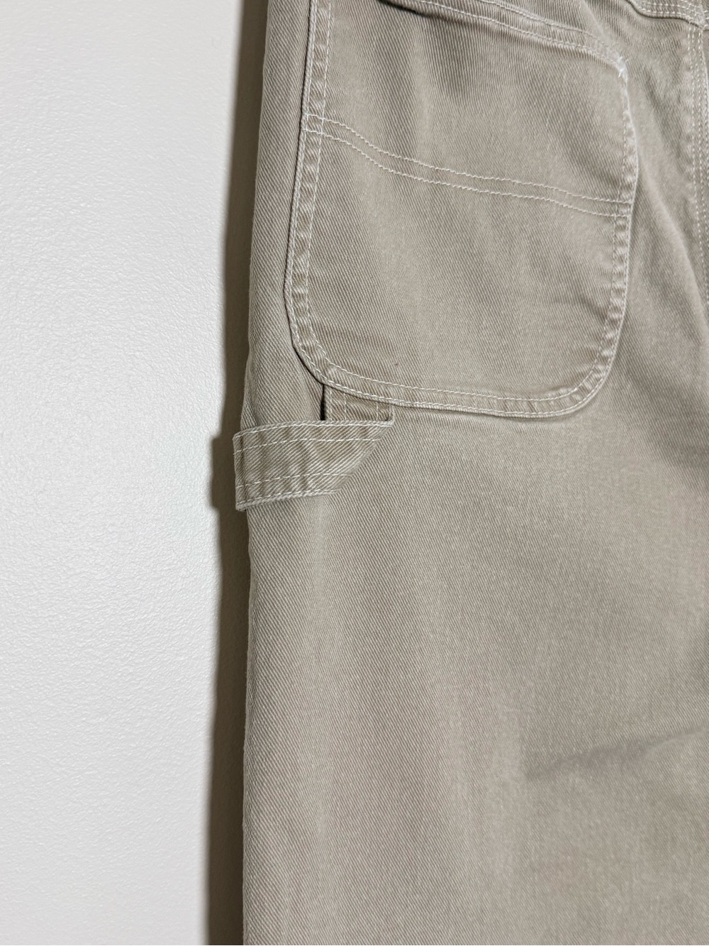 Nike Life Men’s Premium Carpenter Pants Khaki Twill Workwear 32 M - Picture 5 of 10